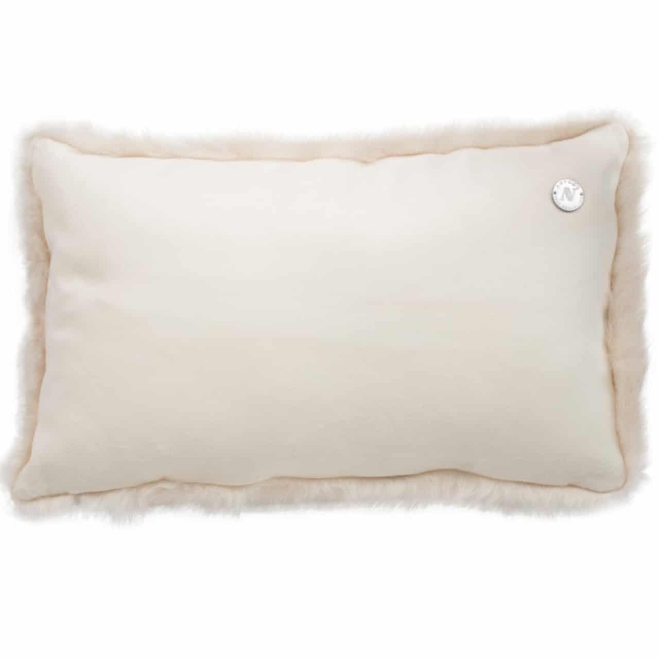 NEW-Shearling Pillow- Cream- 35x55cm (SPCRECR3555) arka - ANVOGG FEEL SHEARLING | ANVOGG