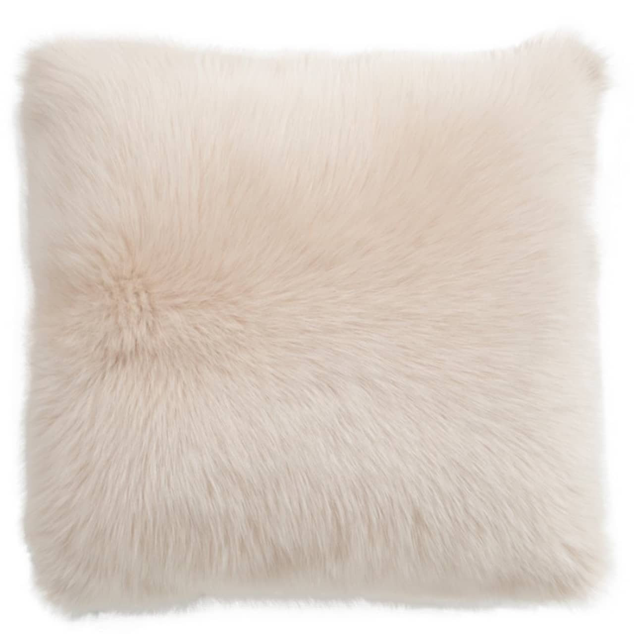 NEW-Shearling Pillow- Cream- 45x45cm (SPCRECR4545) - ANVOGG FEEL SHEARLING | ANVOGG