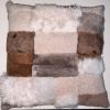 Shearling Pillow Apach NUDE Double-Sided 60x60 cm-(SPAPACHNUDNU6060) - ANVOGG FEEL SHEARLING | ANVOGG